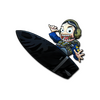 Sticker | Dark Water Surf Ava (Foil)